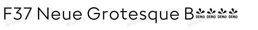 F37 Neue Grotesque B字体转换